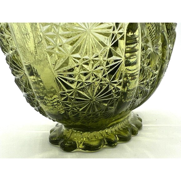 Fenton Art Glass Colonial Green Glass Basket American Classic Twig Handle EUC - Picture 6 of 16